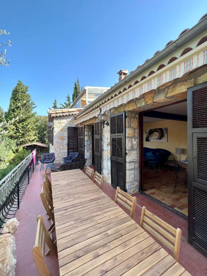 Entre Nice Et Monaco Grande Villa Avec Piscine Privee 12 Personnes Drap Ngoại thất bức ảnh