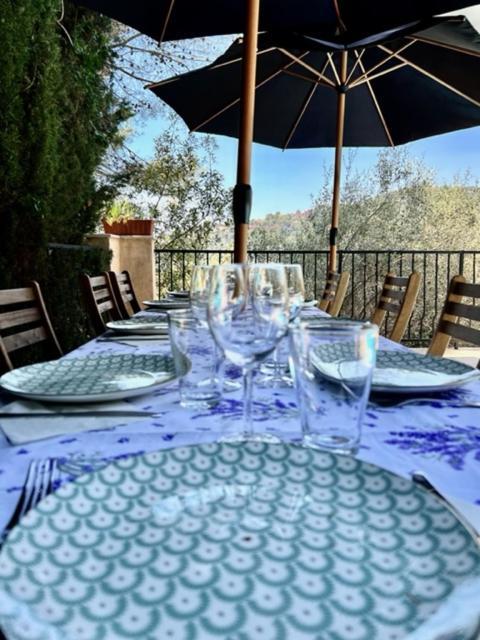 Entre Nice Et Monaco Grande Villa Avec Piscine Privee 12 Personnes Drap Ngoại thất bức ảnh