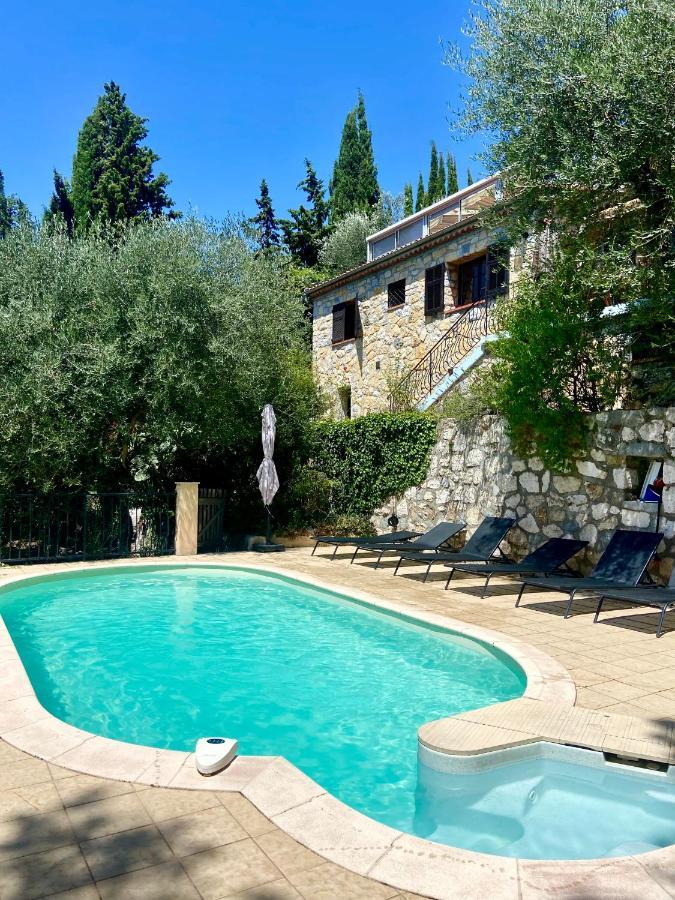 Entre Nice Et Monaco Grande Villa Avec Piscine Privee 12 Personnes Drap Ngoại thất bức ảnh