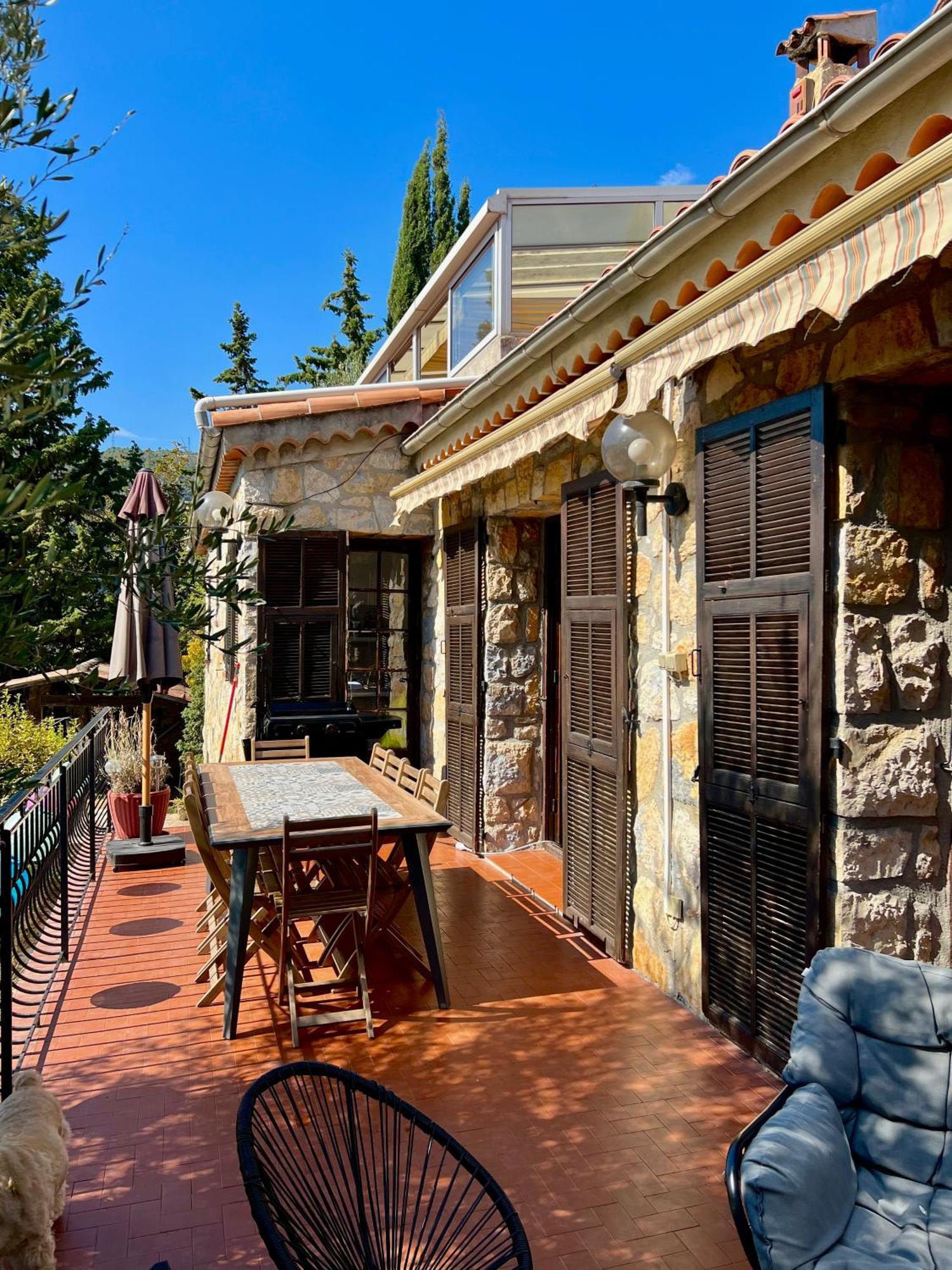 Entre Nice Et Monaco Grande Villa Avec Piscine Privee 12 Personnes Drap Ngoại thất bức ảnh