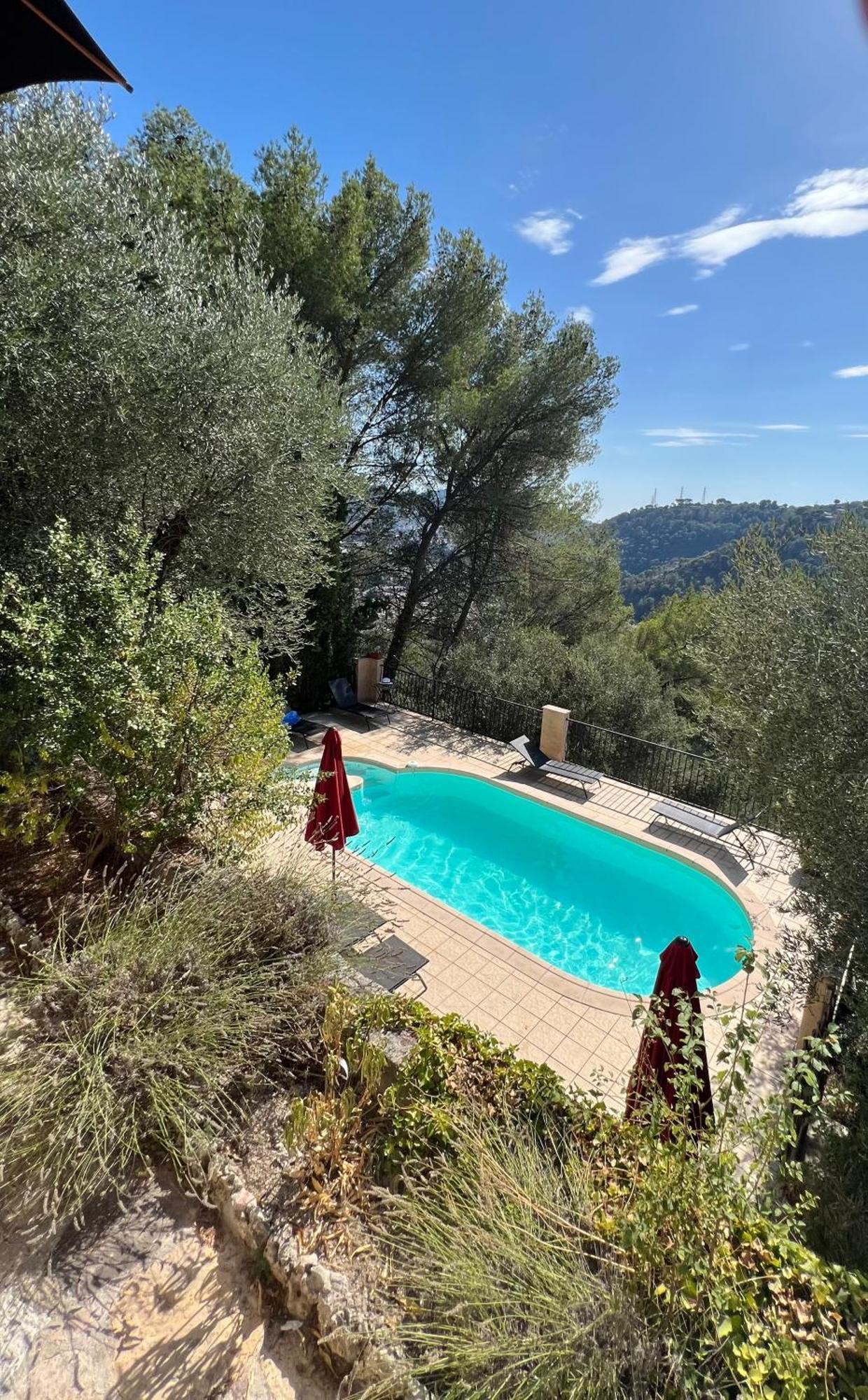 Entre Nice Et Monaco Grande Villa Avec Piscine Privee 12 Personnes Drap Ngoại thất bức ảnh
